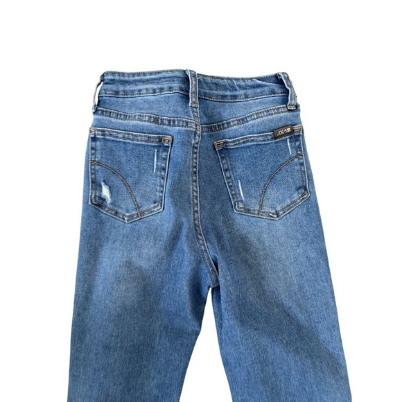 7 FOR ALL MANKIND High Waist Slim Kick Blue Jeans Size 23 - Picture 11 of 11